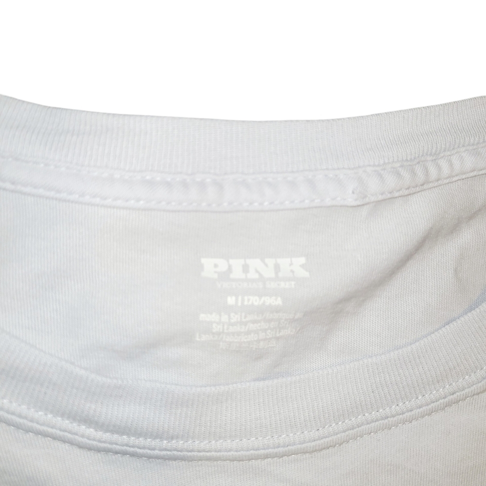 PINK VICTORIA'S SECRET LOGO TOP SIZE M - Picture 4 of 4